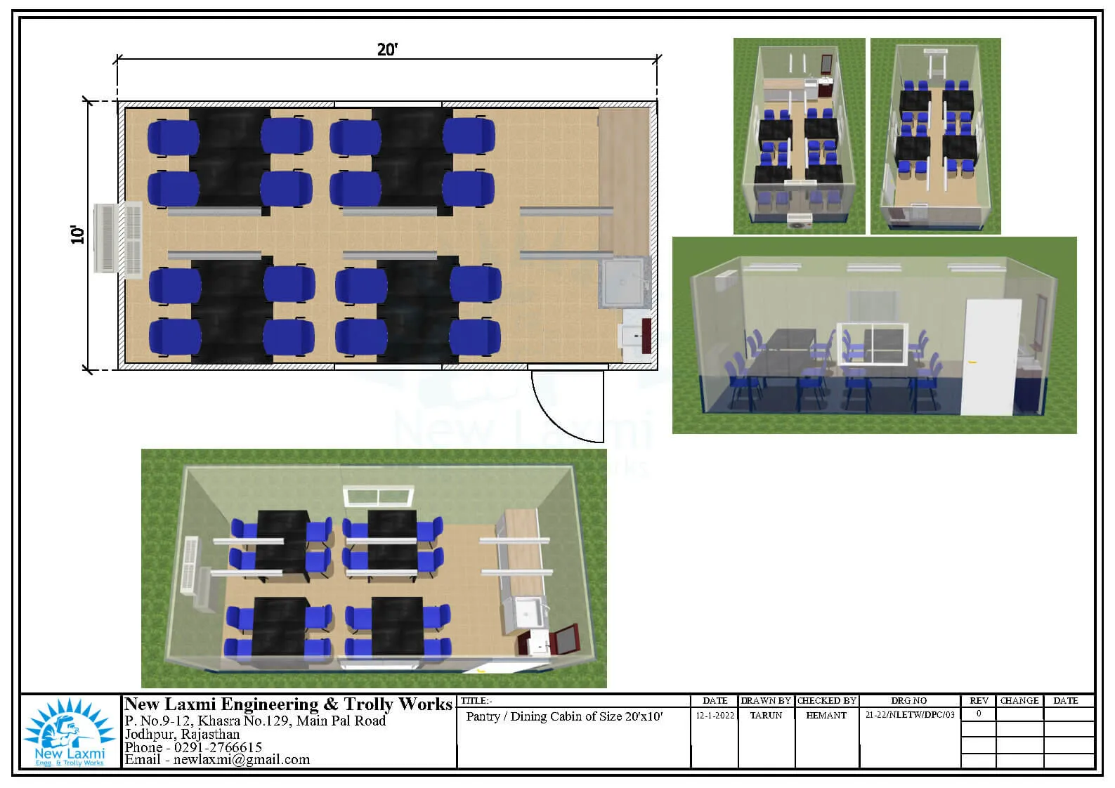 Office Cabin Layout